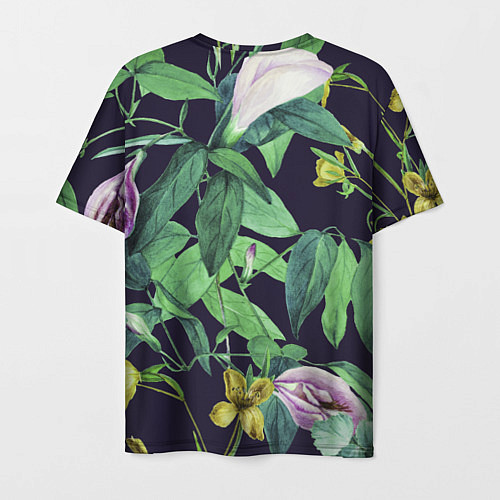 Мужская футболка Цветы Ботанические / 3D-принт – фото 2