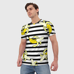 Футболка мужская Banana pattern Summer, цвет: 3D-принт — фото 2