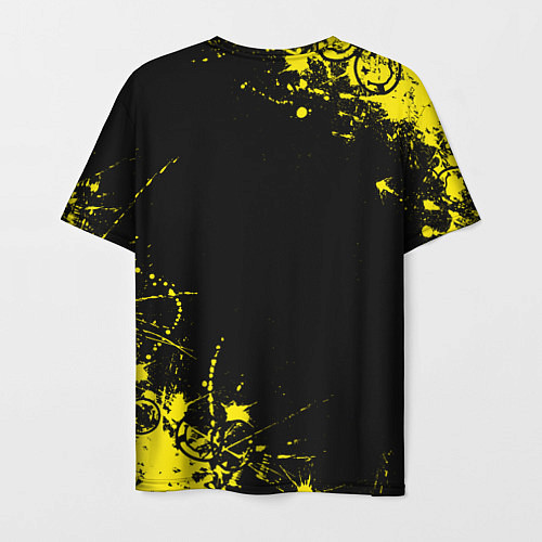 Мужская футболка Nirvana texture смайл / 3D-принт – фото 2