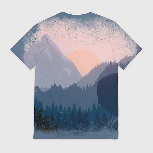 Мужская футболка Call of the Mountain / 3D-принт – фото 2