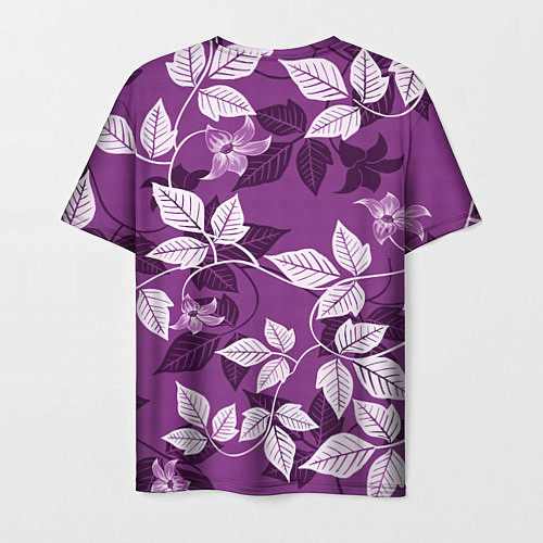 Мужская футболка Фиолетовый вьюнок / 3D-принт – фото 2