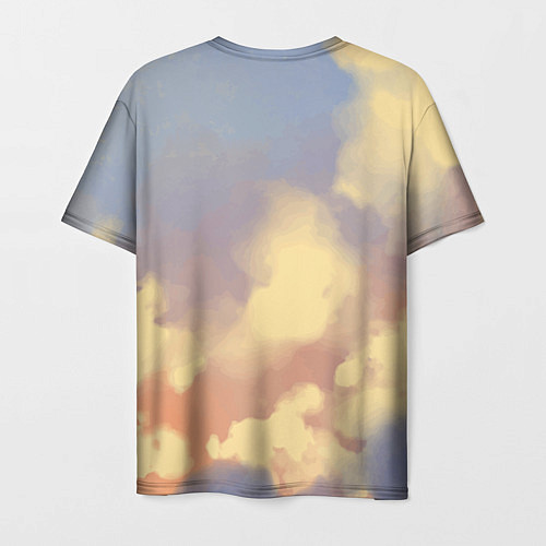 Мужская футболка Лалафанфан с ушками в облачках / 3D-принт – фото 2
