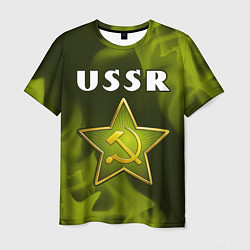 Футболка мужская USSR - ЗВЕЗДА - Огонь, цвет: 3D-принт