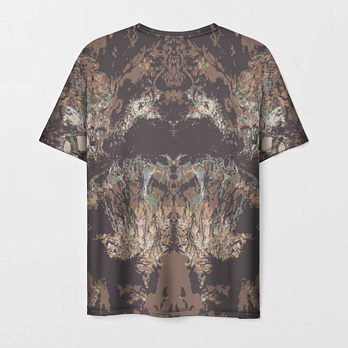 Мужская футболка Абстрактный графический узор,коричневого цвета Abs / 3D-принт – фото 2