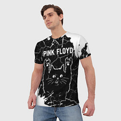 Футболка мужская Pink Floyd Rock Cat, цвет: 3D-принт — фото 2
