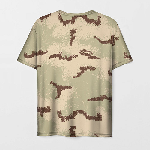 Мужская футболка Камуфляж American 3Color Desert PE / 3D-принт – фото 2