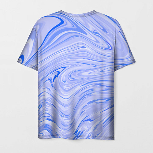 Мужская футболка Abstract lavender pattern / 3D-принт – фото 2