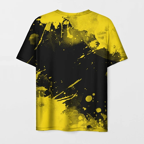 Мужская футболка СУБАРУ - SUBARU Желтые пятна / 3D-принт – фото 2