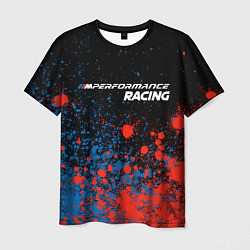 Футболка мужская БМВ Racing - Краска, цвет: 3D-принт