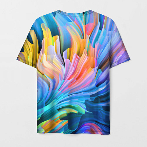 Мужская футболка Красочный абстрактный паттерн Лето Colorful Abstra / 3D-принт – фото 2