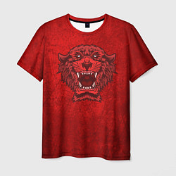 Футболка мужская Красный тигр, цвет: 3D-принт
