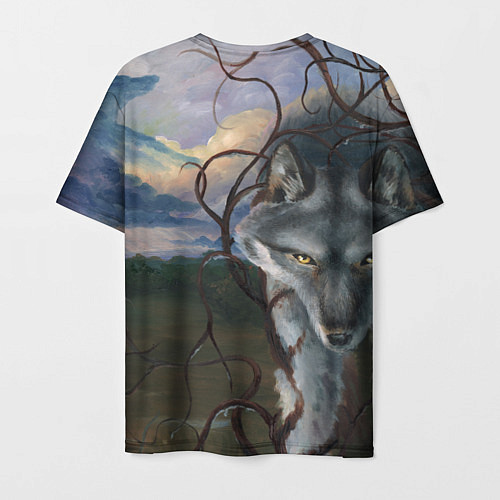 Мужская футболка IN COLD wolf without logo / 3D-принт – фото 2