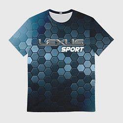 Футболка мужская ЛЕКСУС Sport Соты, цвет: 3D-принт