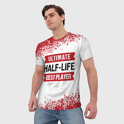 Футболка мужская Half-Life: красные таблички Best Player и Ultimate, цвет: 3D-принт — фото 2
