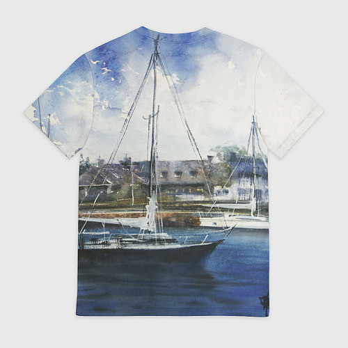 Мужская футболка Во французской гавани / 3D-принт – фото 2
