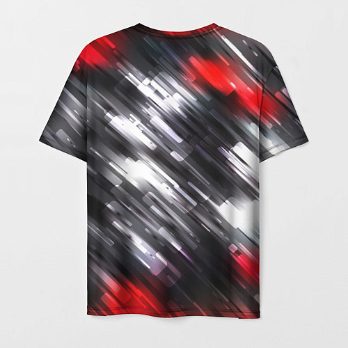 Мужская футболка NEON abstract pattern неоновая абстракция / 3D-принт – фото 2