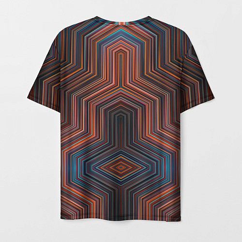 Мужская футболка Симметрия в геометрии цвета / 3D-принт – фото 2