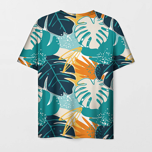 Мужская футболка Летние зелёные тропики Пальма Tropical / 3D-принт – фото 2