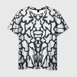 Мужская футболка Animal Black and White Pattern