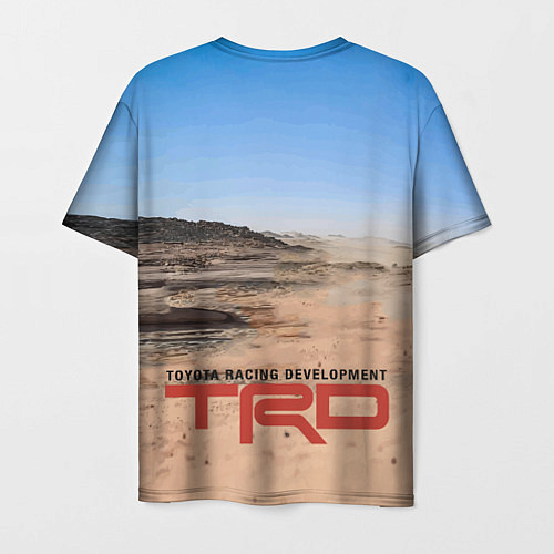 Мужская футболка Toyota Gazoo Racing Rally Desert Competition Ралли / 3D-принт – фото 2
