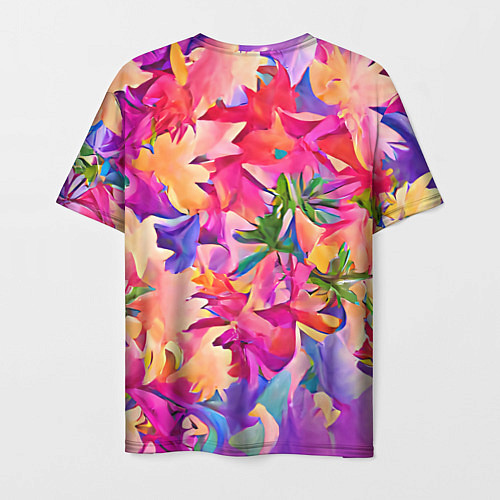 Мужская футболка Цветочные бутоны / 3D-принт – фото 2