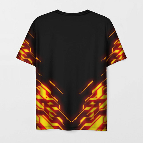 Мужская футболка FAIRY TAIL FLAMING GEOMETRY / 3D-принт – фото 2
