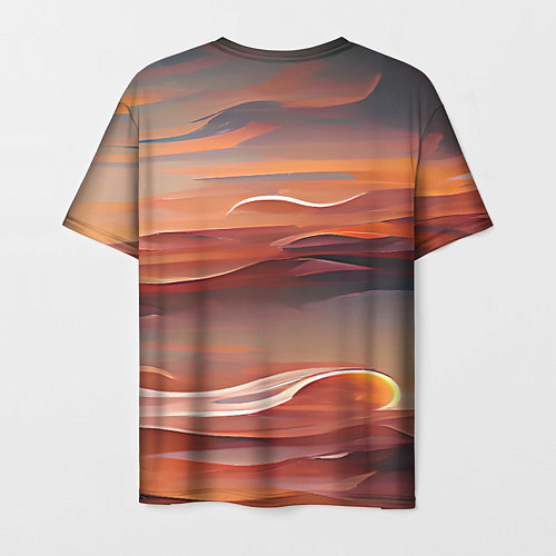 Мужская футболка Буря в пустыне / 3D-принт – фото 2