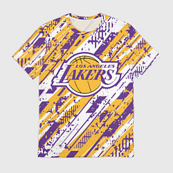 Футболка мужская LAKERS ЛОС-АНДЖЕЛЕС ЛЕЙКЕРС, цвет: 3D-принт