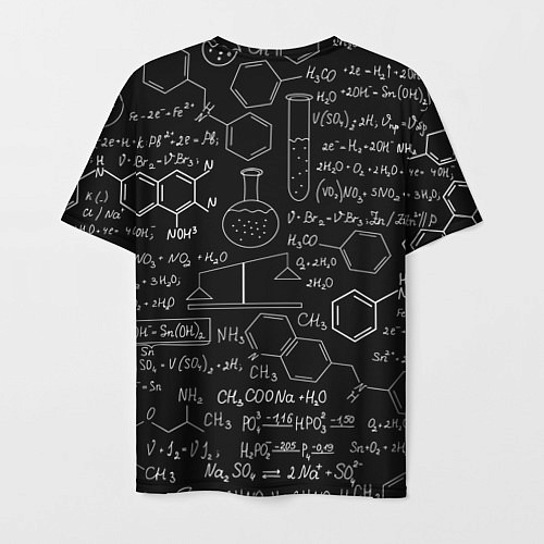 Мужская футболка Химия -формулы / 3D-принт – фото 2