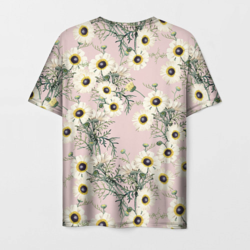 Мужская футболка Цветы Летние Ромашки / 3D-принт – фото 2