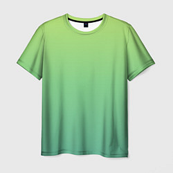 Футболка мужская Shades of Green GRADIENT, цвет: 3D-принт
