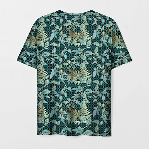 Мужская футболка Листья в 3D абстракция / 3D-принт – фото 2
