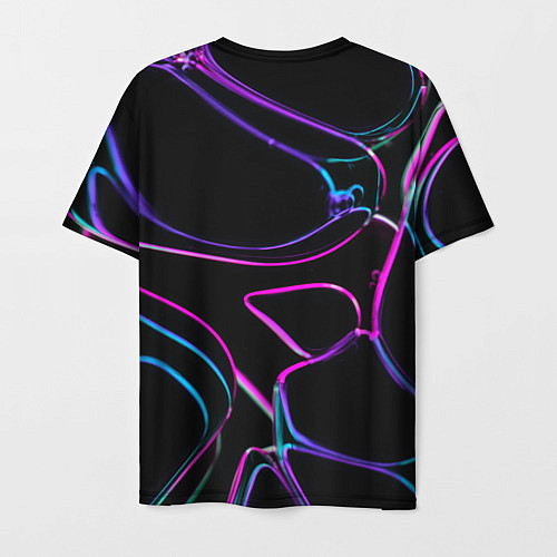 Мужская футболка Неоновые линзы во тьме - Фиолетовый / 3D-принт – фото 2