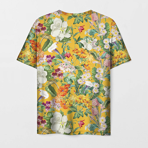 Мужская футболка Цветы Солнечное Лето / 3D-принт – фото 2