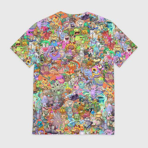 Мужская футболка MY SINGING MONSTERS ПЕРСОНАЖИ / 3D-принт – фото 2