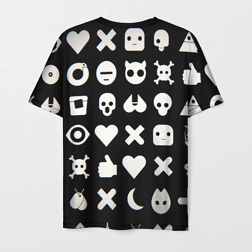 Мужская футболка Белые картинки / 3D-принт – фото 2