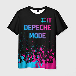 Футболка мужская Depeche Mode Neon Gradient, цвет: 3D-принт