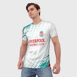 Футболка мужская Liverpool краски, цвет: 3D-принт — фото 2