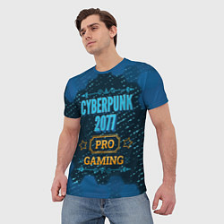Футболка мужская Игра Cyberpunk 2077: PRO Gaming, цвет: 3D-принт — фото 2