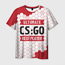 Футболка мужская CS:GO: красные таблички Best Player и Ultimate, цвет: 3D-принт
