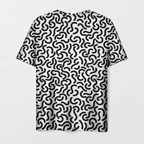 Мужская футболка Органические Закруглённые Линии / 3D-принт – фото 2