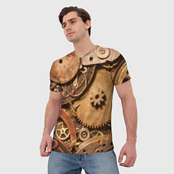 Футболка мужская Механистическая композиция из металлических детале, цвет: 3D-принт — фото 2