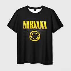 Футболка мужская NIRVANA соты, цвет: 3D-принт