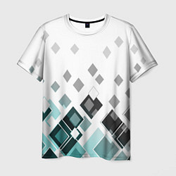 Мужская футболка Geometric pattern Геометрический узор ромбы