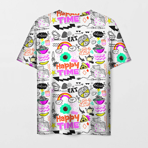 Мужская футболка HAPPY TIME / 3D-принт – фото 2