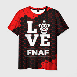 Футболка мужская FNAF Love Классика, цвет: 3D-принт