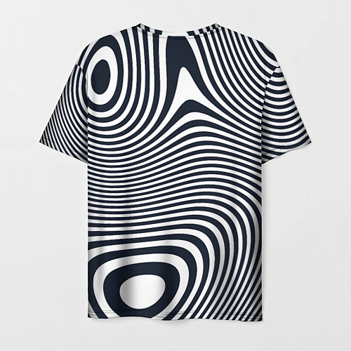 Мужская футболка Гипнотические волны / 3D-принт – фото 2