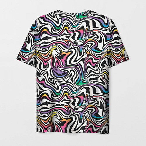 Мужская футболка Цветная оптическая иллюзия / 3D-принт – фото 2