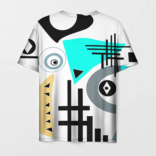 Мужская футболка Абстрактный современный дизайн / 3D-принт – фото 2