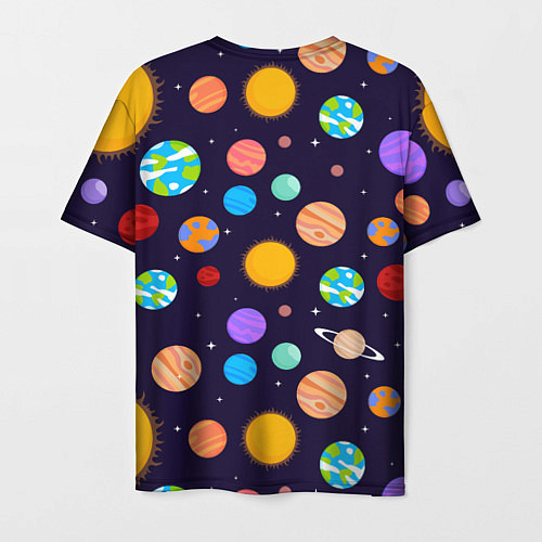 Мужская футболка Солнечная Система Планет / 3D-принт – фото 2